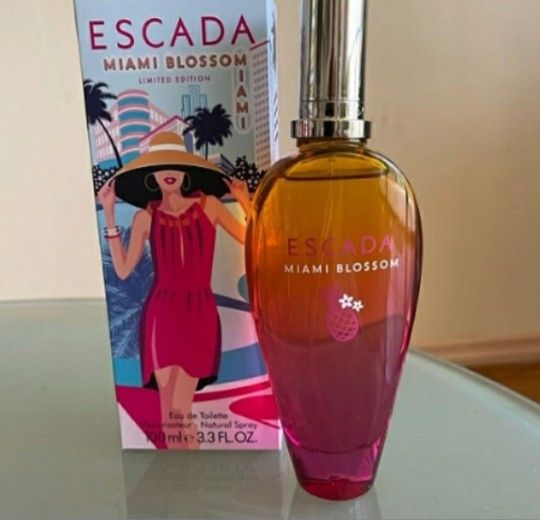 Miami Blossom Escada 3.3 Opened But Sprayed 2xs.  Not Sealed But In Box.  SHIPPING AVAILABLE 