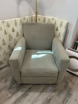 Sage Green Swivel Glider Armchair
