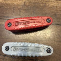 Two Craftsman 8 pc. Fold-up Hex Wrench Metric