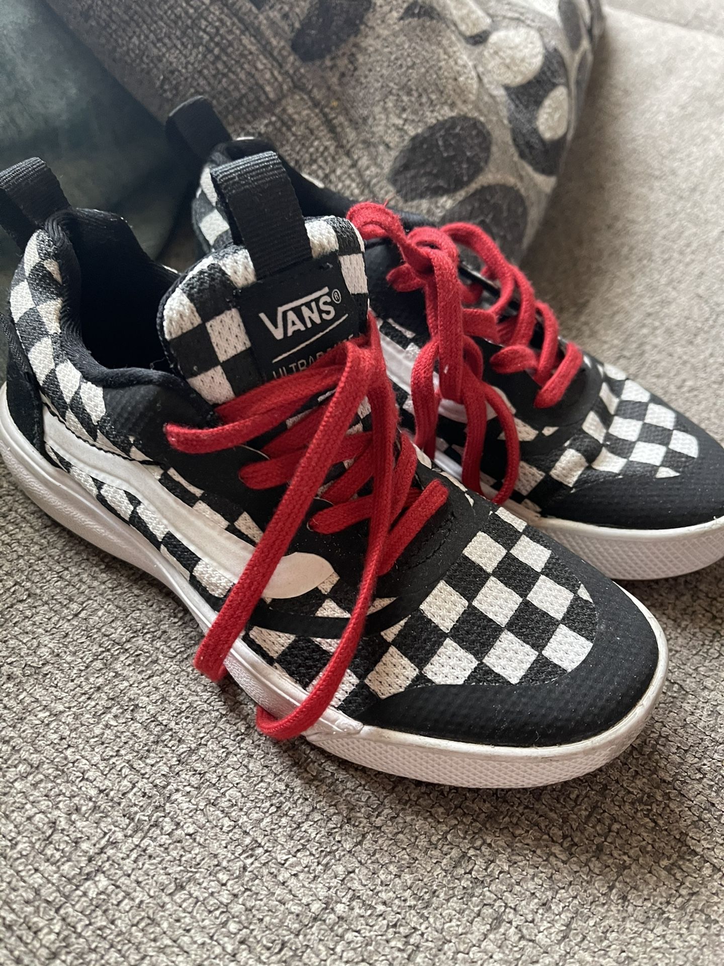 Boys Vans Size 1 Worn Once Great Cond