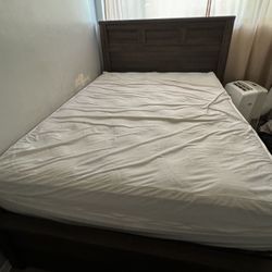 Queen Bed And Queen Box Spring .does not include mattress