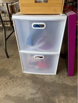 2 drawer storage cabinet