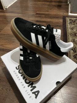 Adidas Gazelle In Core Black White Gum Size 8.5 New No Box 