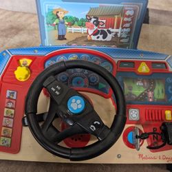 Melissa & Doug PAW Patrol Rescue Mission Wooden Dashboard – Interactive Steering Wheel Toy for Pretend Play Driving, with Lights & Sounds 