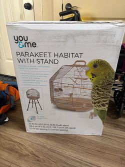 You & Me Parakeet Habitat with Stand