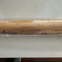 Sandy Koufax Duke Snider Tommy Lasorda Johnny Padres JSA Autograph Baseball Bat 