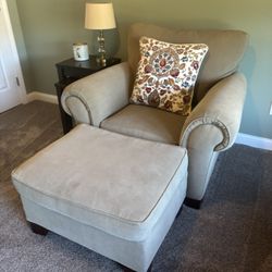 Broyhill Chair and Ottoman