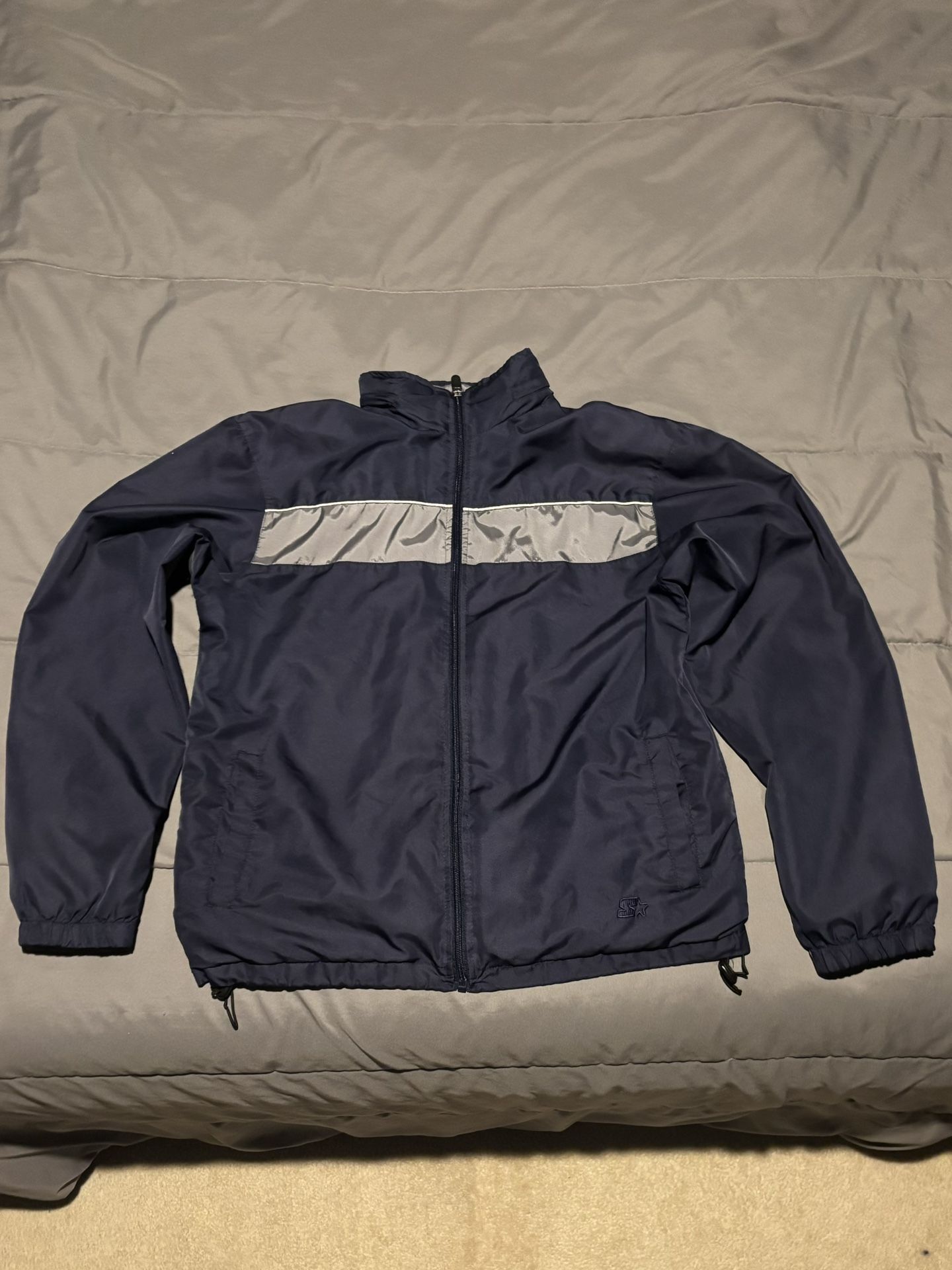 Starter Medium Navy Blue Track Jacket