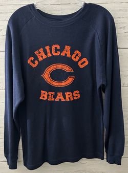 Chicago Bears Blue NFL Reebok Youth Long Sleeve Waffle Knit Shirt Sz Lg 14/16