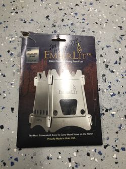 Ember lit Fire starter. Backpacking stove.