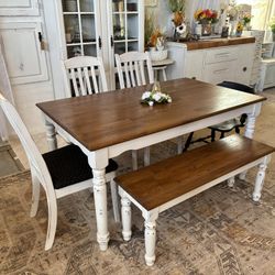 Kitchen Table , Bench and Chair Options