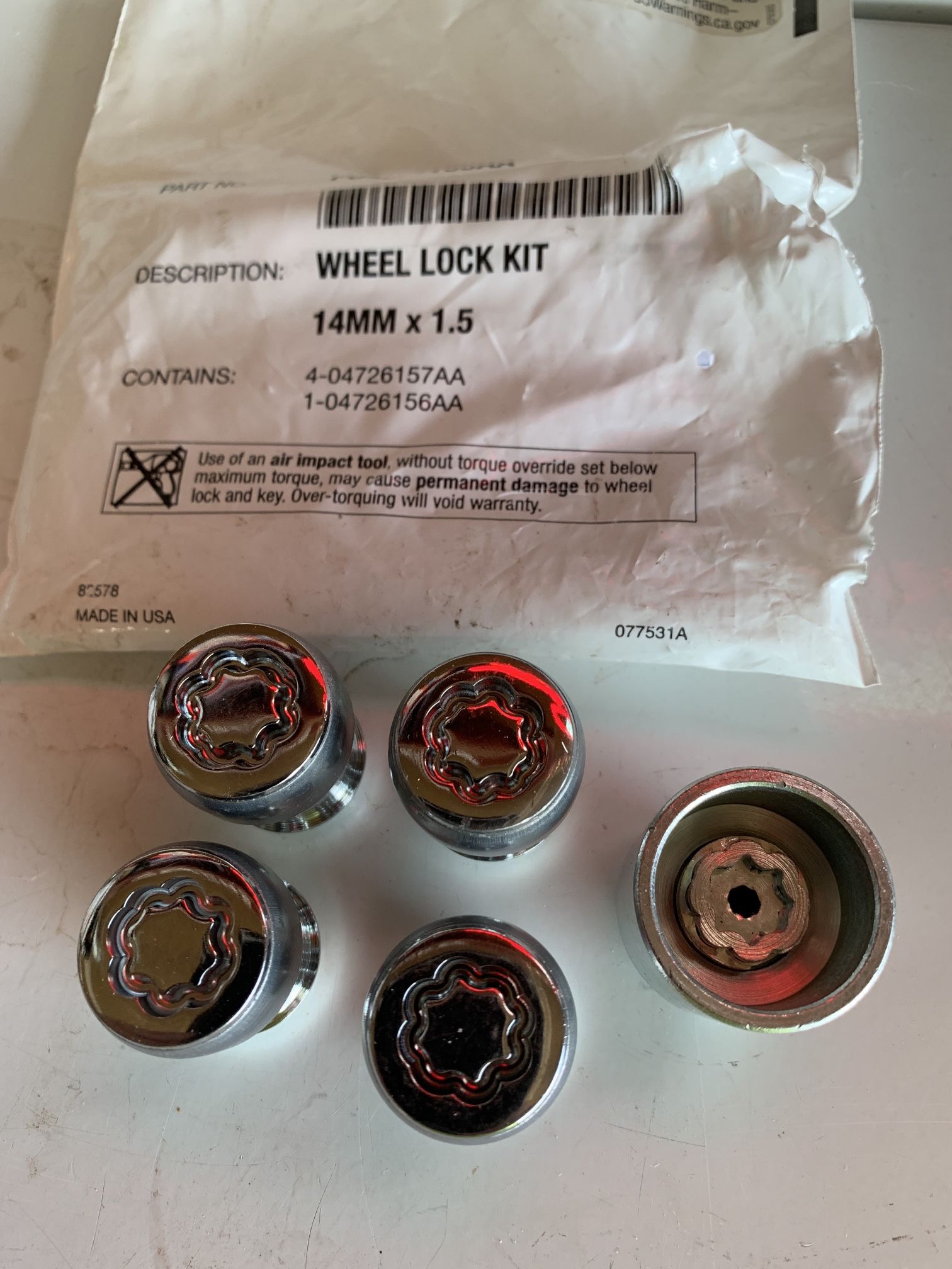 Dodge Ram Factory Wheel Lock Set  