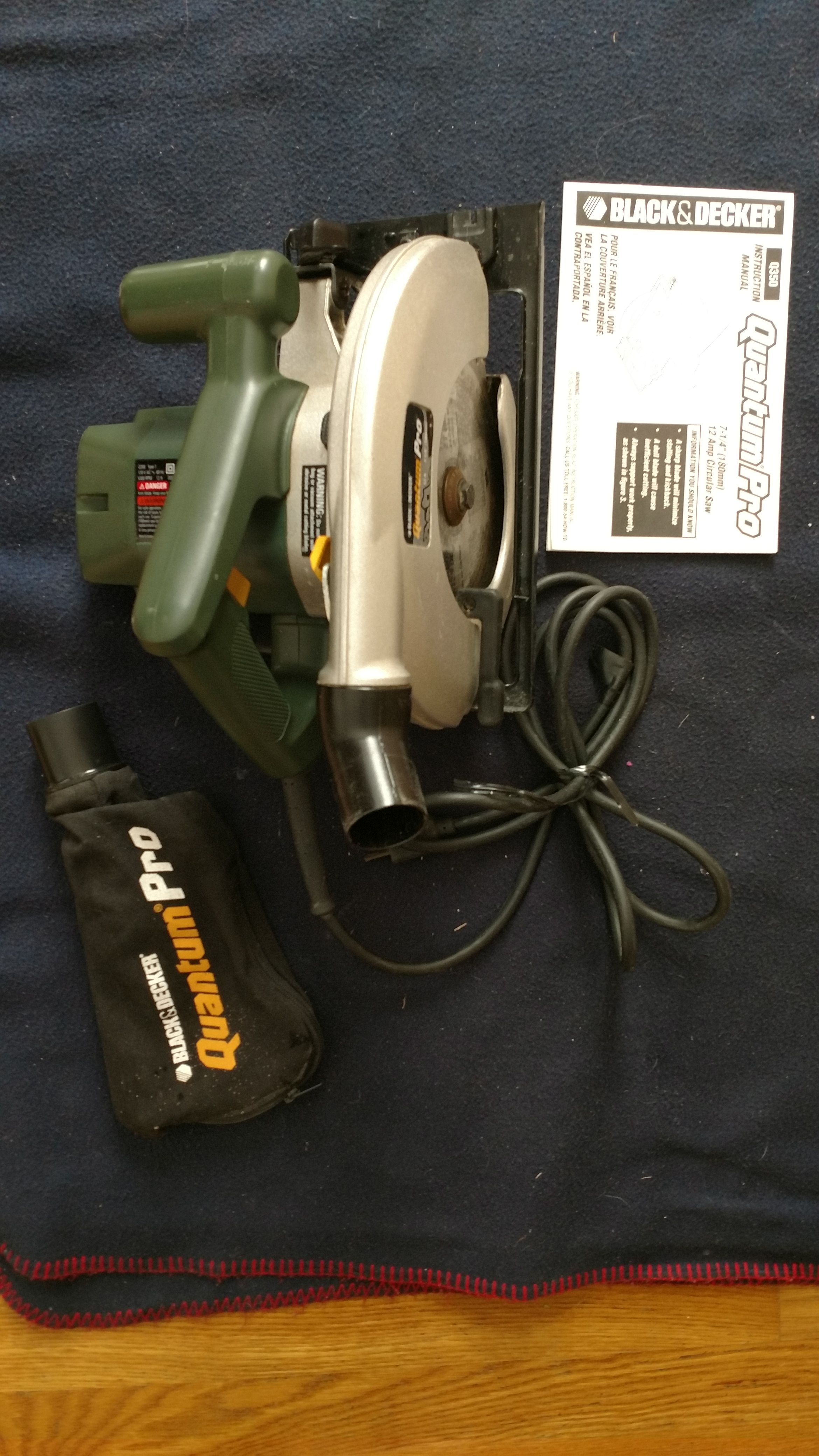 Black and decker quantum pro circular saw hot sale