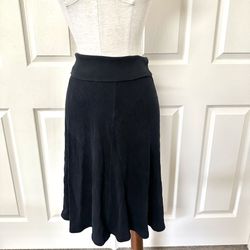 Black Hard Tail Roll Down Skirt 