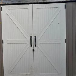 RUBBERMAID 7X7 PLASTIC SHED DISMANTLED 