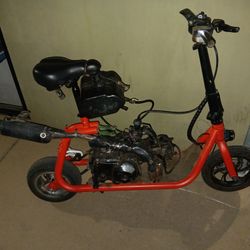 125cc Dirt Bike Engine On Gas Scooter 4 Gears 