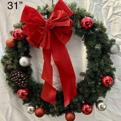 31” Christmas Wreath 