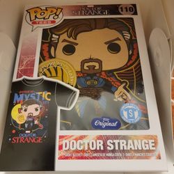 Funko Pop Tee Doctor Strange Marvel Comic Con Funko Pop t-shirt New in box DOCTOR STRANGE Master of the Mystic Arts Size: SM - Unisex Tshirt Limite