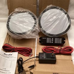 Herdio 6.5” Ceiling Speakers Bluetooth (pair) Flush Mount 