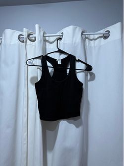 Small black cropped tank top