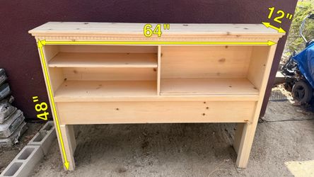 Queen Wood Headboard 64x48x12 Inches