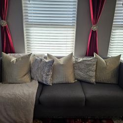 Gray Sofa And Loveseat