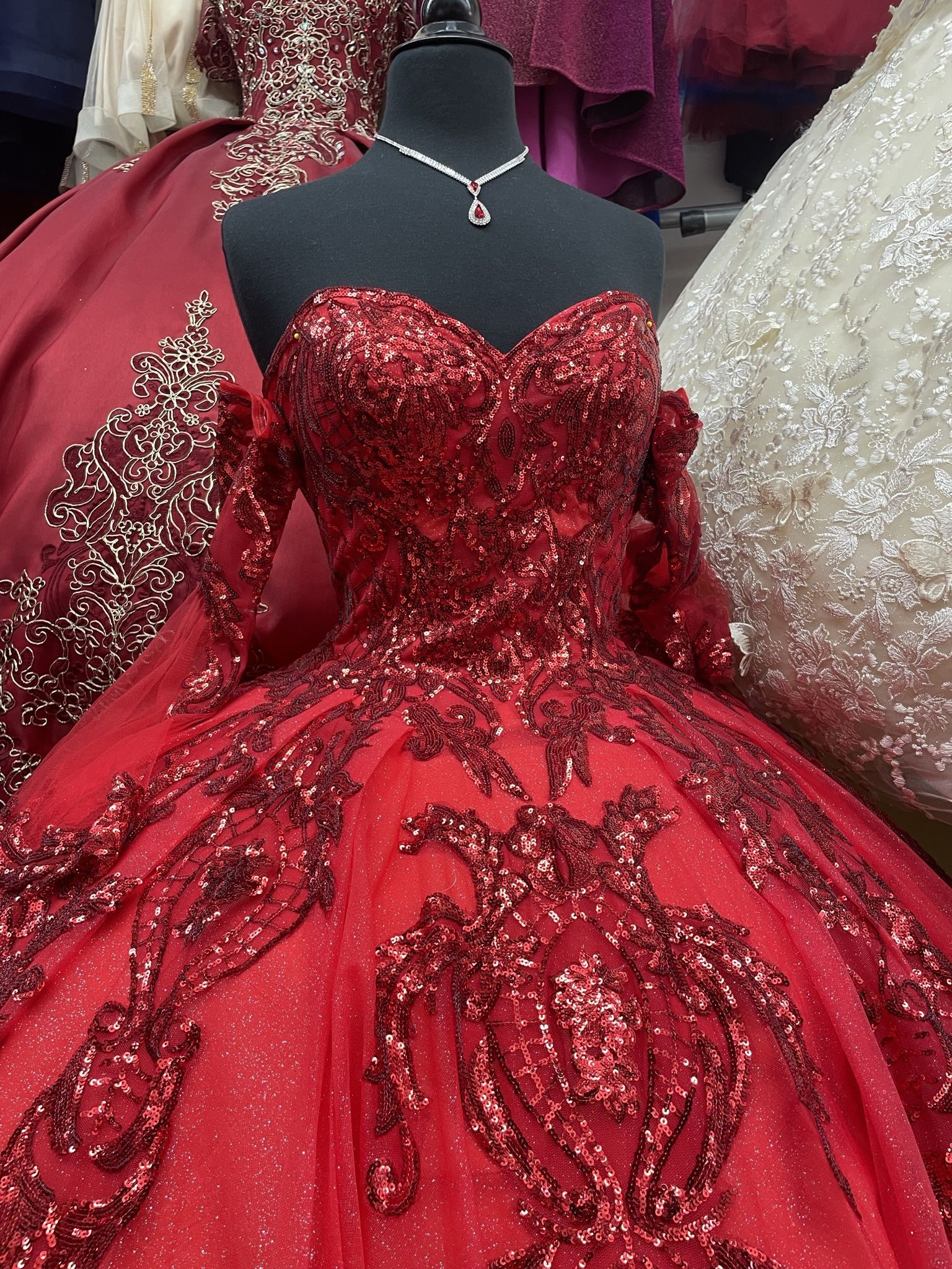 Red Quinceanera Dress