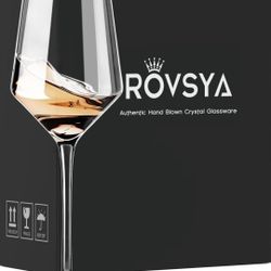 Rovsya Authentic Hand Blown Crystal Glassware