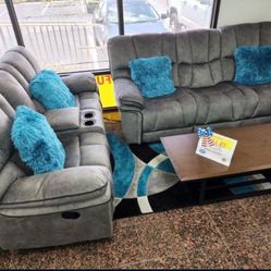 Extended Memorial Day Sale!! Barcelona Reclining Sofa And Loveseat Set (Gray Or Brown)---$899--Same Day Delivery, Brand New!