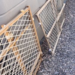 Adjustable Wood Gate (set Of 2 ) Fits Openings 26 - 42 in. Wide