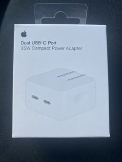 35W Dual USB Type-C Port Compact Power Adapter Sealed Box Apple