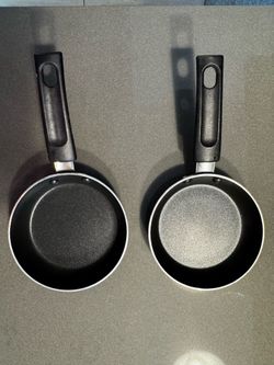 Two mini non-stick frying pans