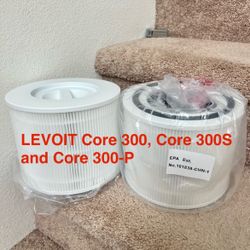 2 Pack Core 300 Replacement Filter for LEVOIT Core 300, Core 300S and Core 300-P Air Purifier, 3-in-1 H13 True HEPA Filter Replacement