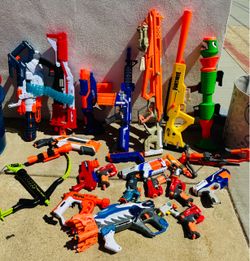 Large Nerf Blaster Lot – 12+ Guns