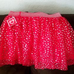 VALENTINE GLITTER HEART SKIRT 