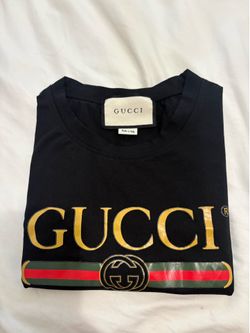 Gucci classic logo shirt black short sleeve
