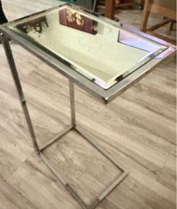Mirrored side table