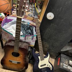 Silver Tone Bass And Santa Rosa Acoustic 