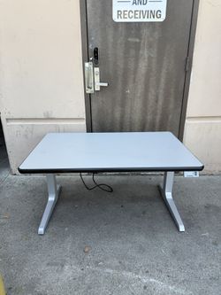 Workrite sit stand desk electric adjustable