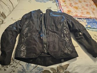 Motorcycle jacket, boots and helmet for sale