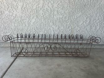 Vintage wrought iron planter