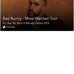 Bad bunny Tickets 