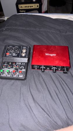 Selling two budget-friendly USB audio interfaces perfect for music production, podcasting, or streaming. Both work great! You can buy just one, or tak