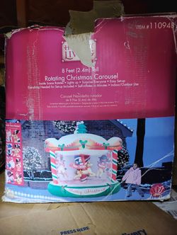 Carousel Holiday Inflatable