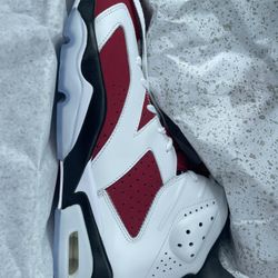 Jordan 6 Carmine Sizes 9.5 And 13
