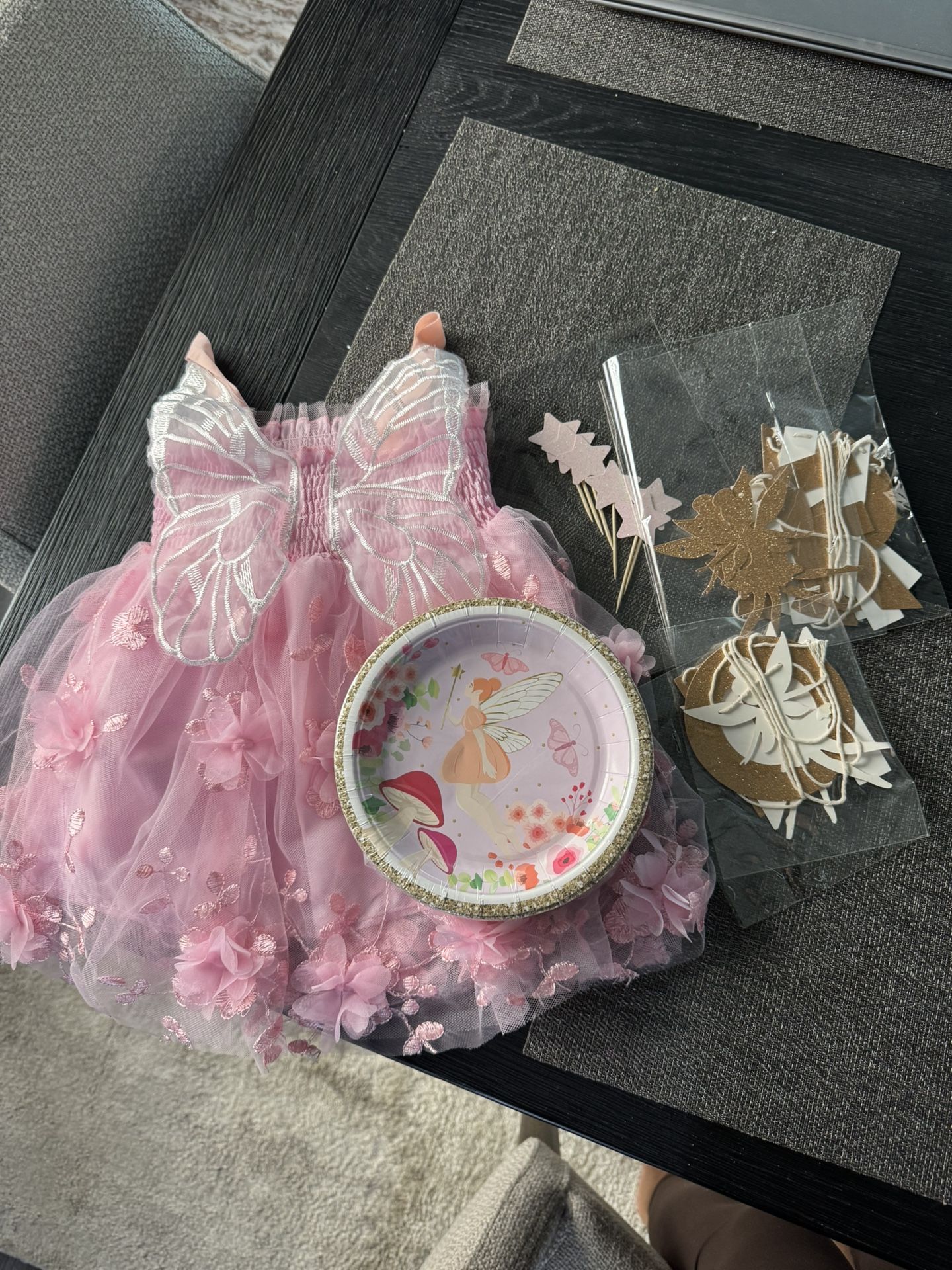 Fairy first Birthday Dress And Decor- Buy All
