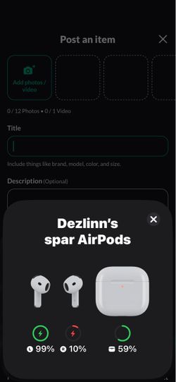AirPod gen 4 (no noise cancellation)