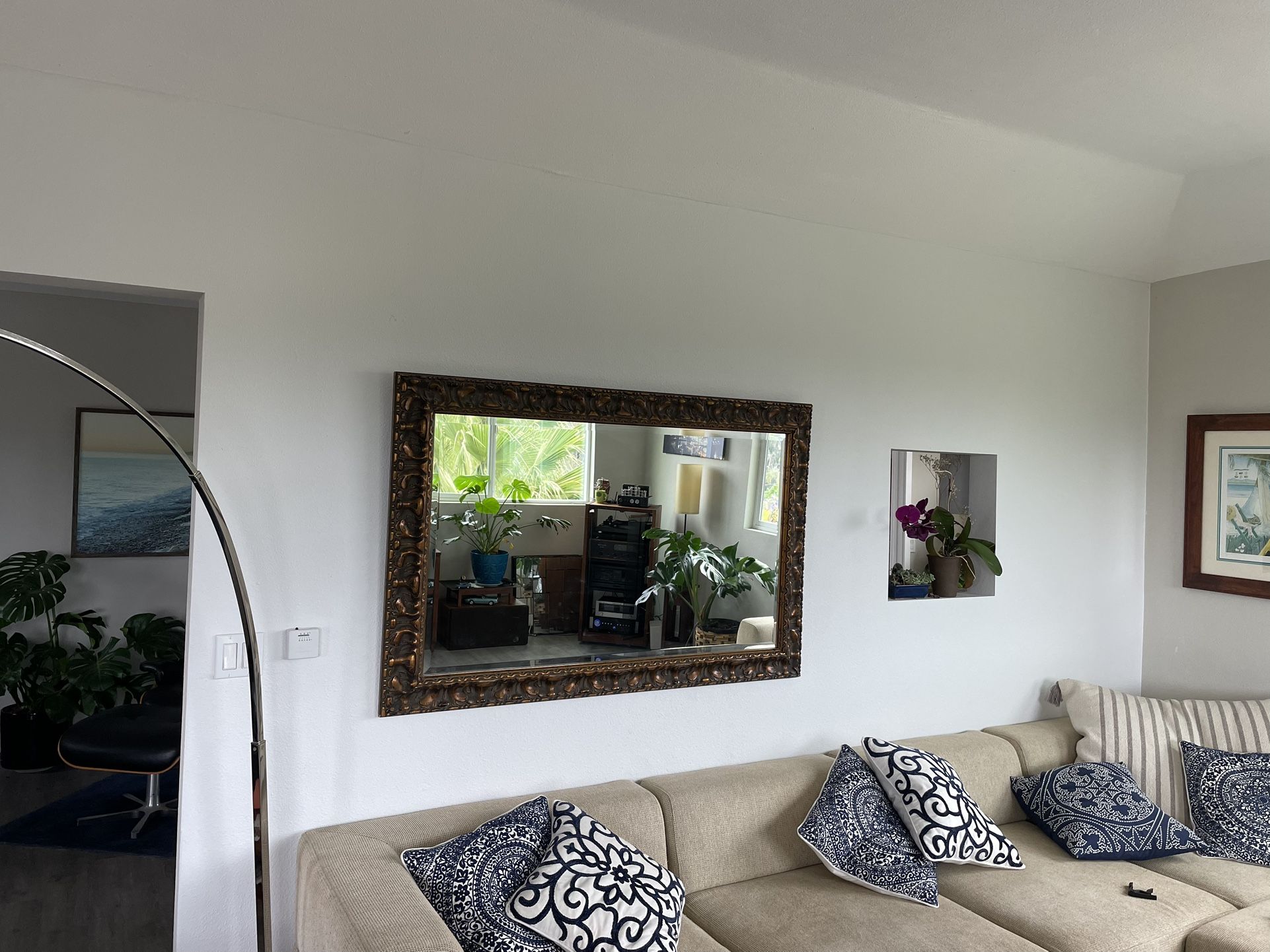 Z Gallerie Vintage Beveled Mirror
