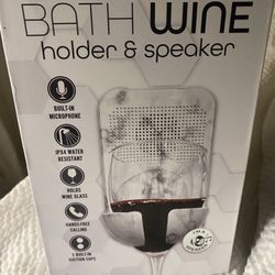 WINE GLASS HOLDER BLUETOOTH SPEAKER 