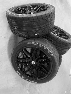 Set of 4 Gloss Black ASANTI 20